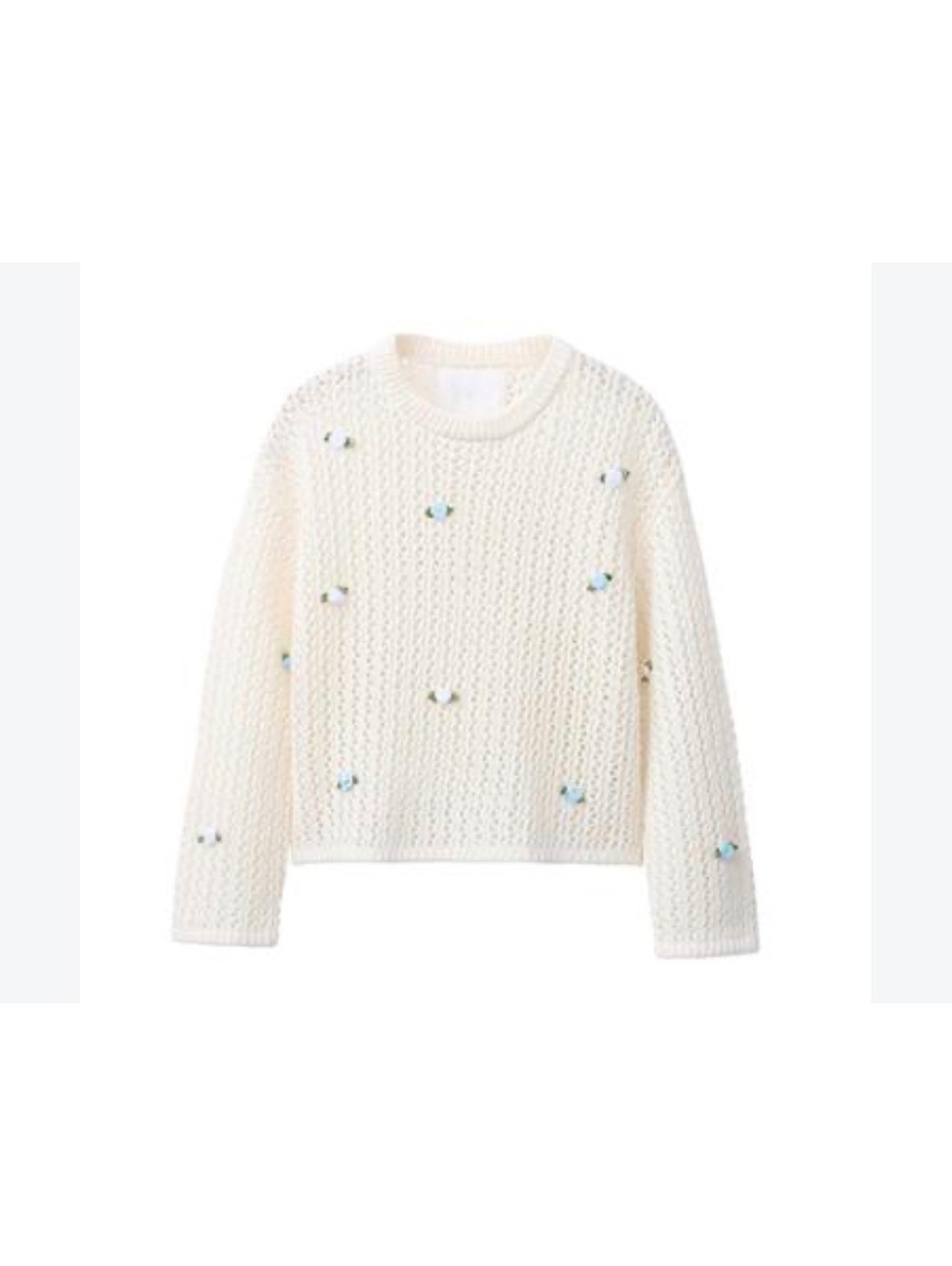 Zara Girls Crochet Floral Sweater size 9-10